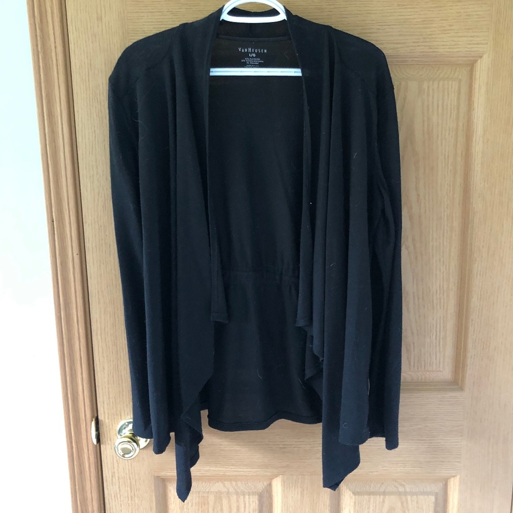 Van Heusen Cascading Black Cardigan